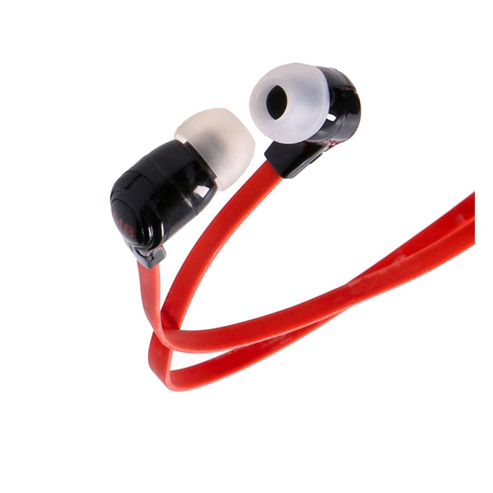 MB In Ear Kopfhörer 3,5mm Klinke schwarz rot
