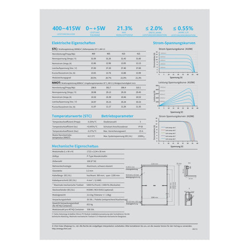 Produktbild Solaranlage - 36x Astronergy Solarmodul 410W Astro 5s - 0% MwSt. CHSM54M-HC  Black Frame - 36 Stk.