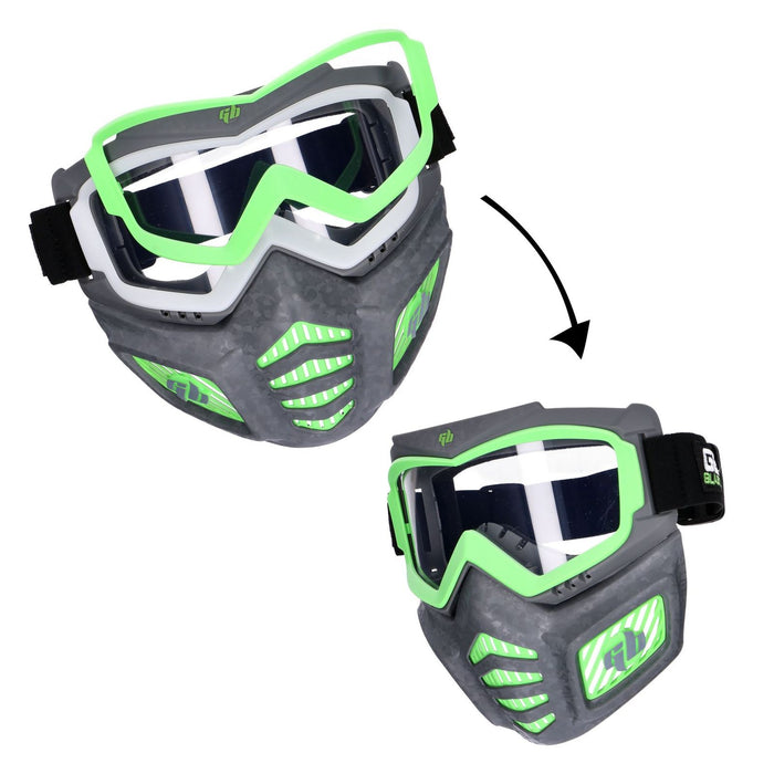 Gel Blaster Elite Gesichtsmaske  Leuchtend Abnehmbare Schutzbrillen