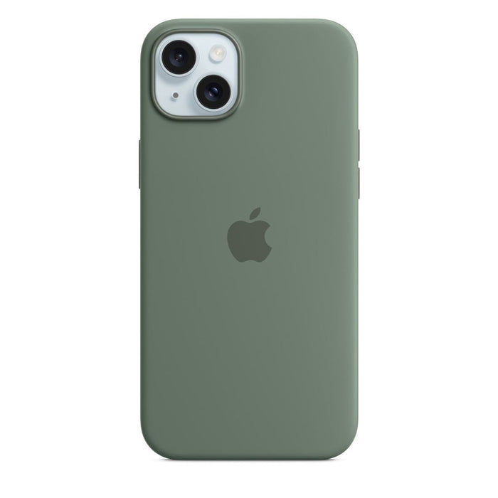 Apple Silikon Case mit MagSafe für iPhone 15 Plus Zypresse