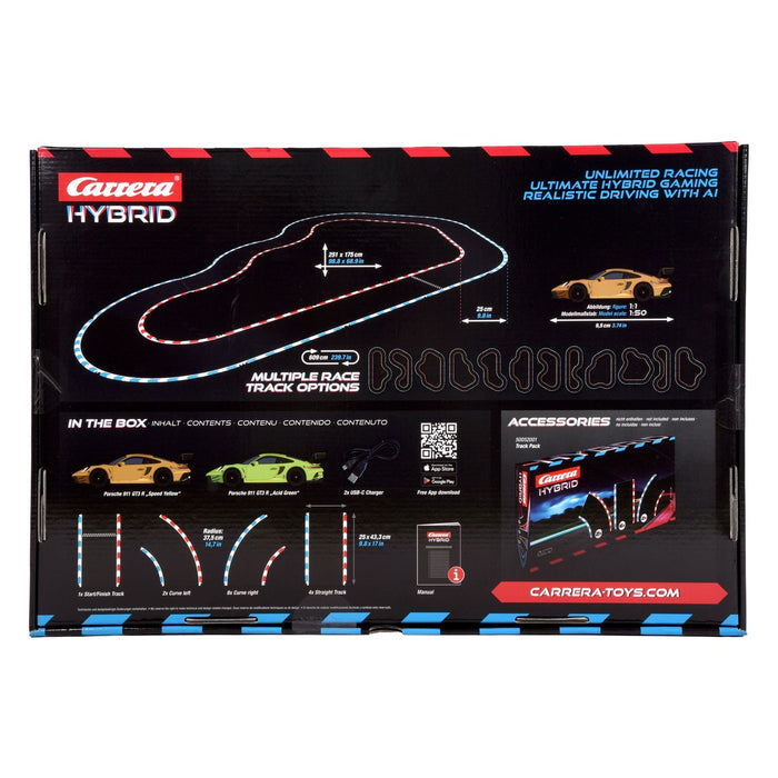 Carrera HYBRID Speedway to Hell I Rennspaß der neuen Generation - Legendäre Rennboliden