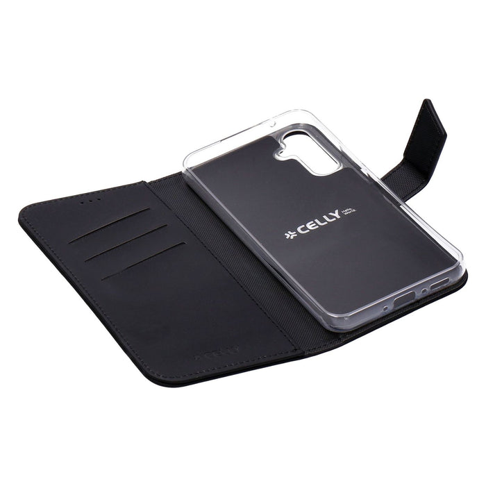 Celly Samsung Galaxy A34 5G Wallet Case schwarz