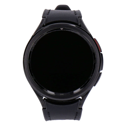 Produktbild Smartwatch - Samsung Galaxy Watch 6 Classic WiFI 47mm Black Edelstahlgehäuse Kunstlederarmband Schwarz