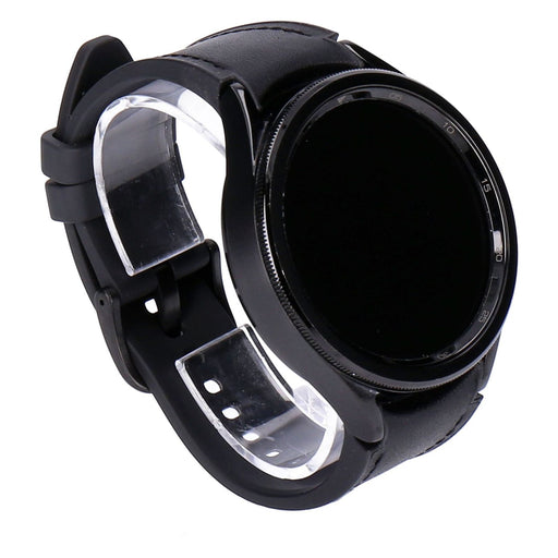 Produktbild Smartwatch - Samsung Galaxy Watch 6 Classic WiFI 47mm Black Edelstahlgehäuse Kunstlederarmband Schwarz
