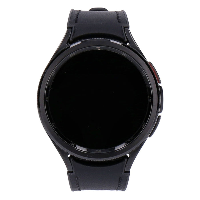 Samsung Galaxy Watch 6 Classic WiFI 47mm Black Edelstahlgehäuse Kunstlederarmband Schwarz