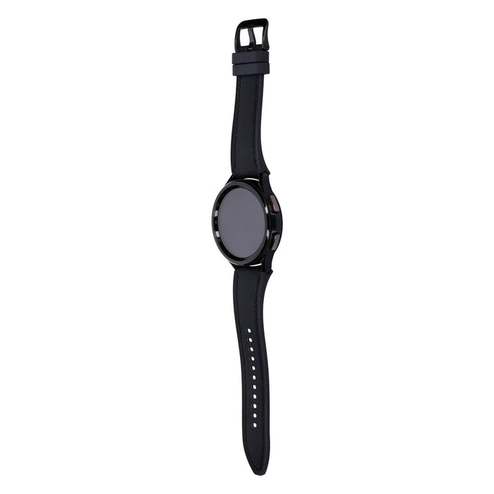 Samsung Galaxy Watch 6 Classic WiFI 47mm Black Edelstahlgehäuse Kunstlederarmband Schwarz