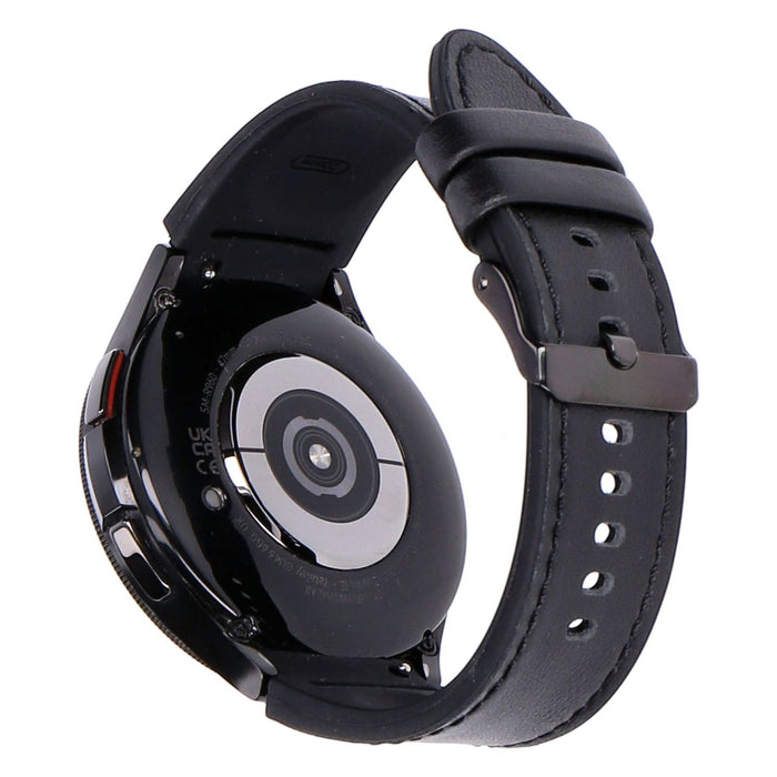 Samsung Galaxy Watch 6 Classic WiFI 47mm Black Edelstahlgehäuse Kunstlederarmband Schwarz