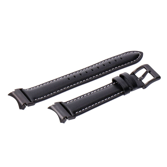 Pincode Lederarmband Schwarz/Weiß 20mm Samsung Galaxy Watch 7/6/5/4