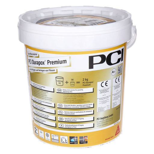 Produktbild Fliesenkleber - PCI Durapox Premium 2K Epoxidharz-Fugenmörtel 2kg Eimer anthrazit