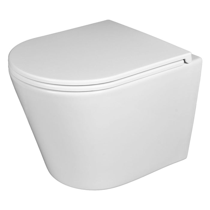 uniDomo BASIC spülrandlos Wand-WC inkl. WC-Sitz Absenkautomatik