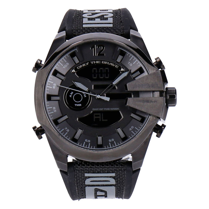 Diesel Mega Chief Herren Quarzuhr Schwarz 64 mm