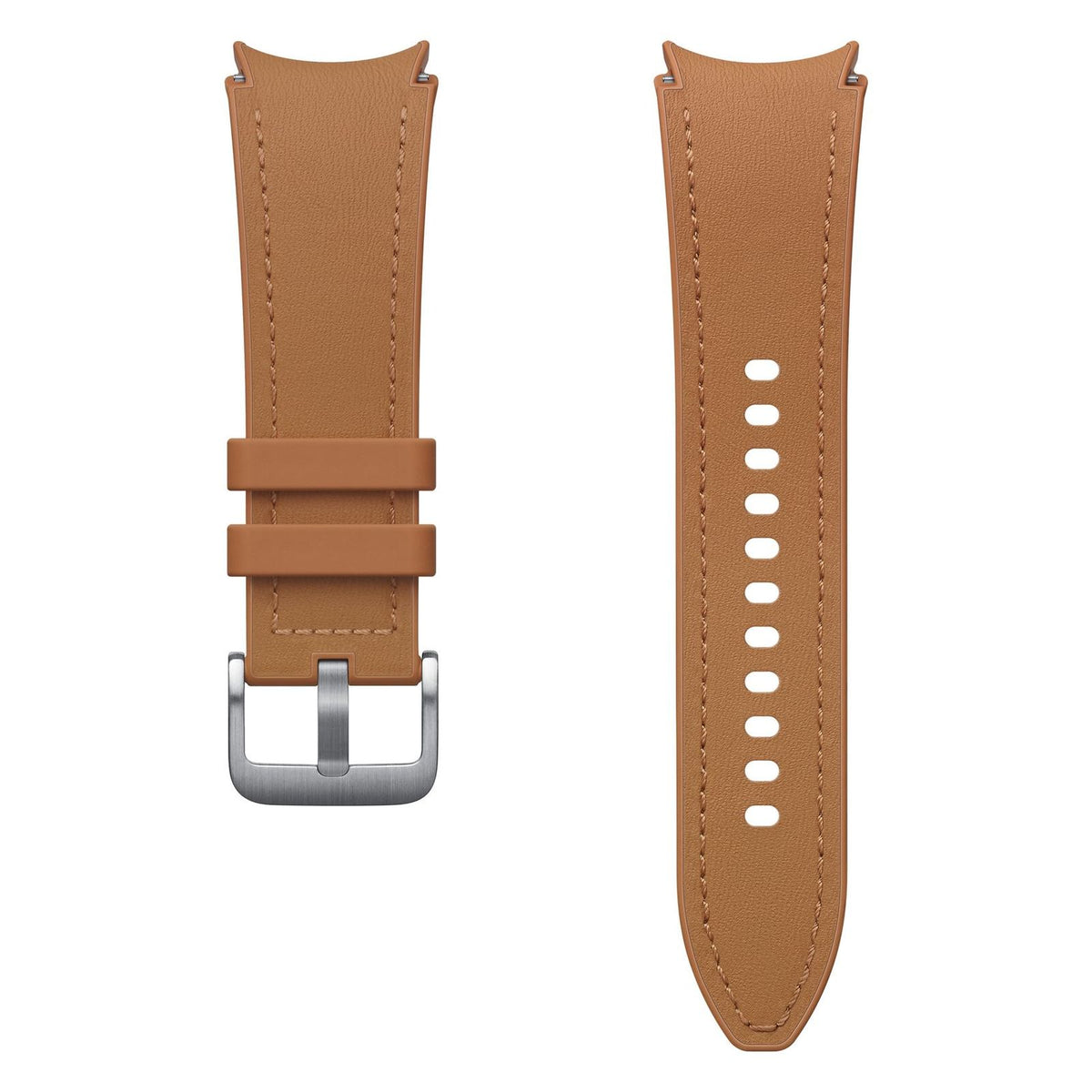 Produktbild Smartwatch-Armband - Samsung Hybrid Eco-Leather Band 20mm Camel S/M