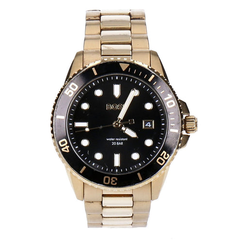 Produktbild Quarzuhr - HUGO BOSS Ace Herren Quarzuhr goldfarben