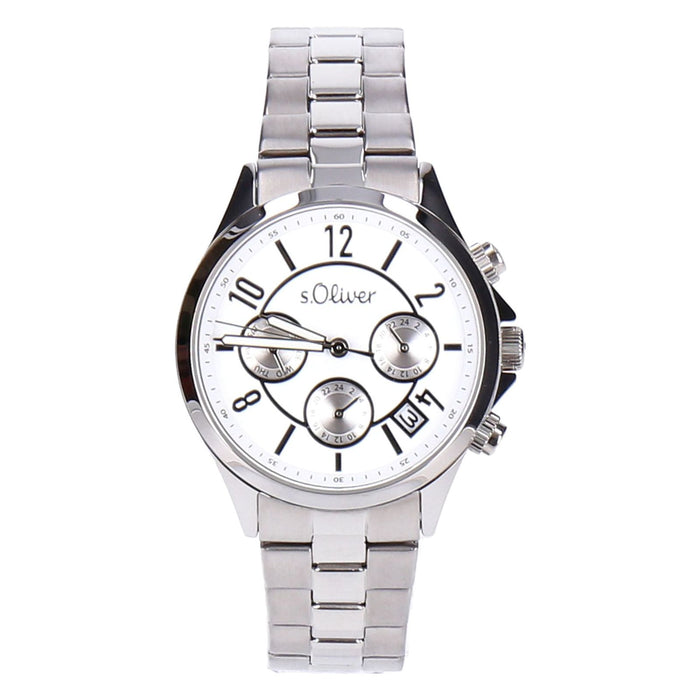 s.Oliver Armbanduhr Damen Analog Edelstahl
