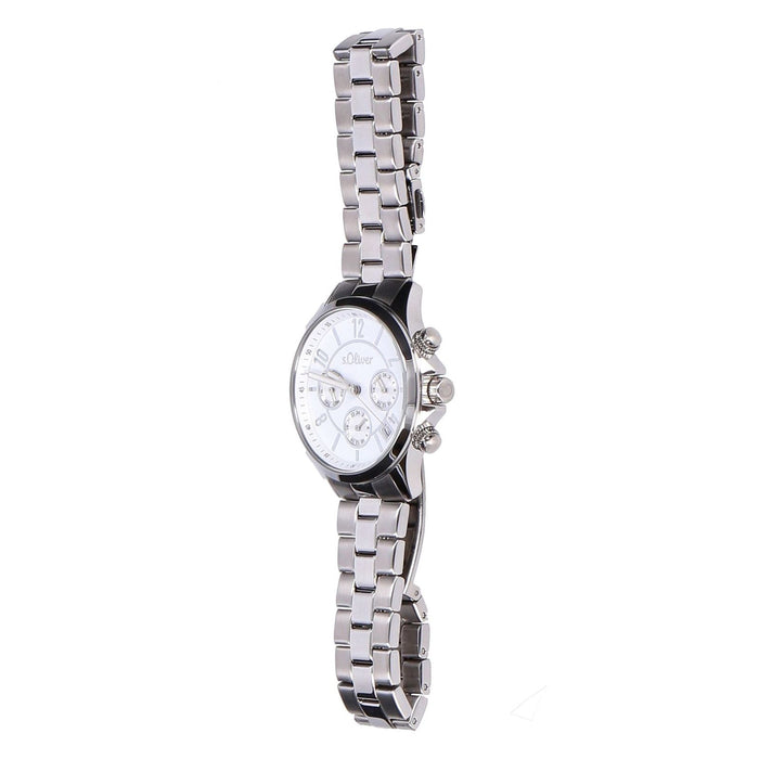 s.Oliver Armbanduhr Damen Analog Edelstahl