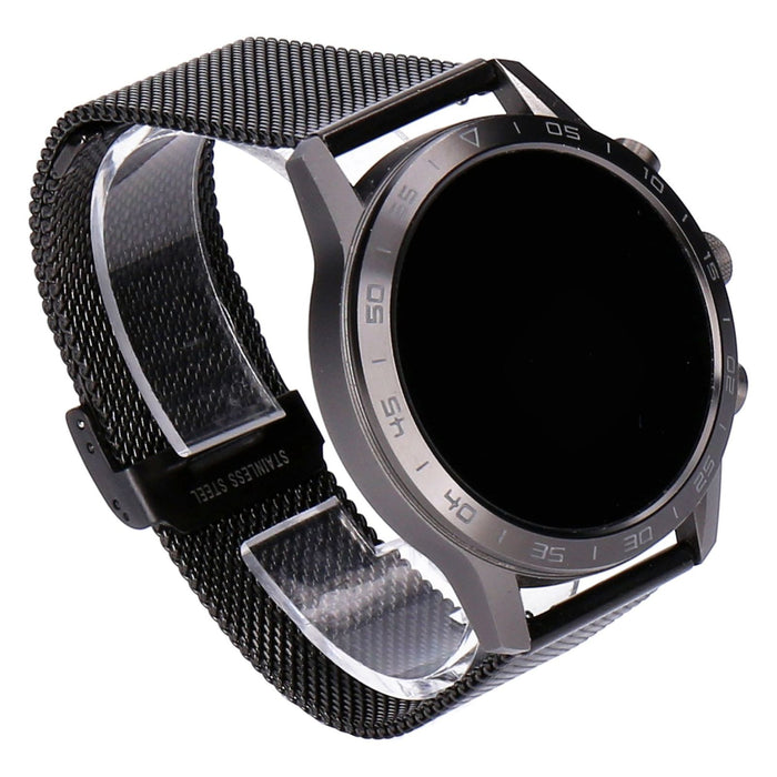 Lotus Herren Smartwatch 44 mm Edelstahl schwarz