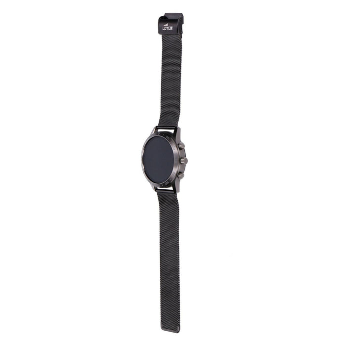 Lotus Herren Smartwatch 44 mm Edelstahl schwarz