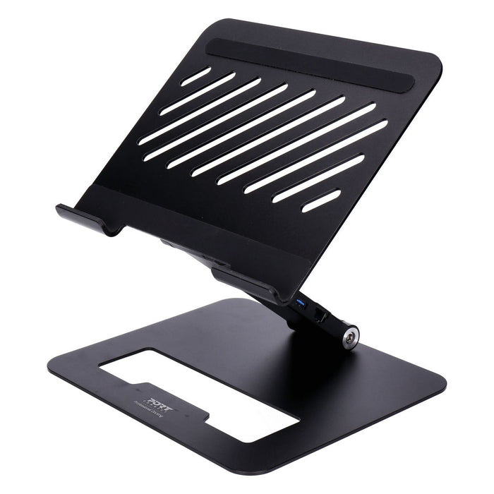 Port Connect USB-C-Dockingstation 2-in-1 mit Ständ