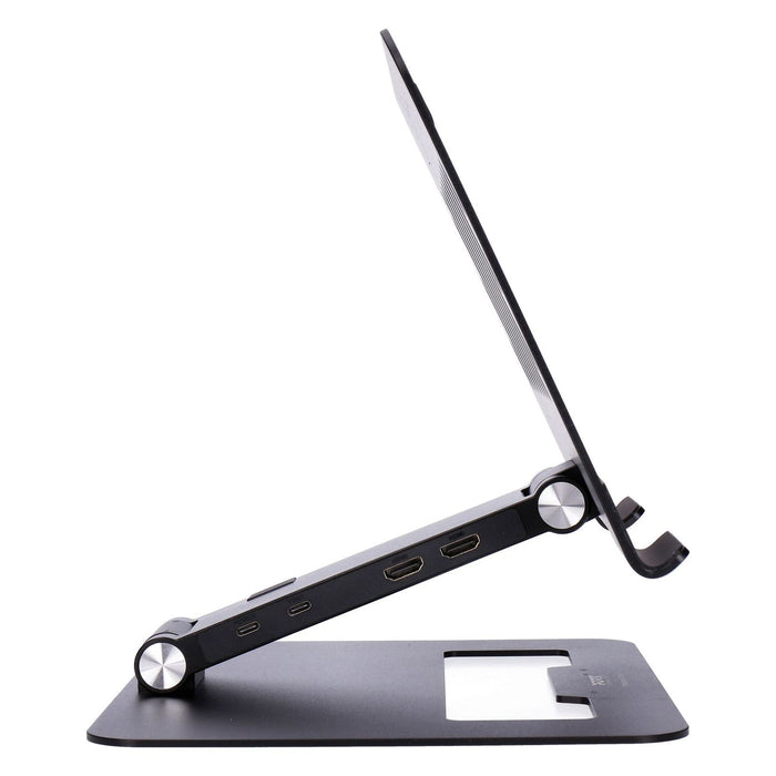 Port Connect USB-C-Dockingstation 2-in-1 mit Ständ