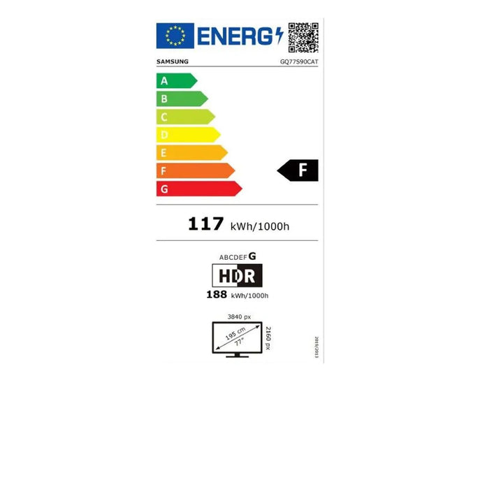 Samsung GQ77S90CAT 77 Zoll (195,6 cm) 4K Ultra HD OLED Smart-TV WLAN Schwarz