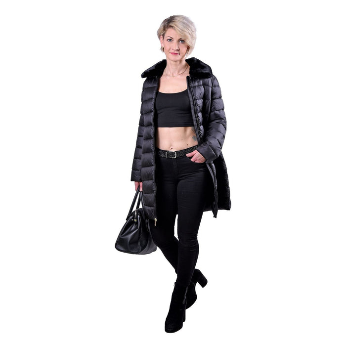 Michael Kors Wintermantel schwarz Slim Fit Damen M