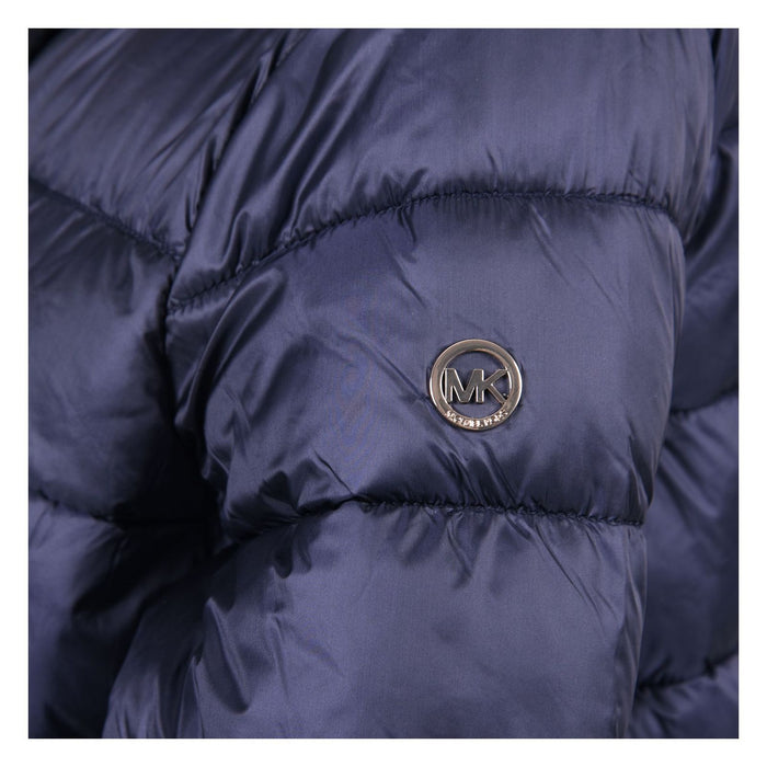Michael Kors Daunenjacke dunkelblau komprimierbar abgestepptes Nylon Damen S