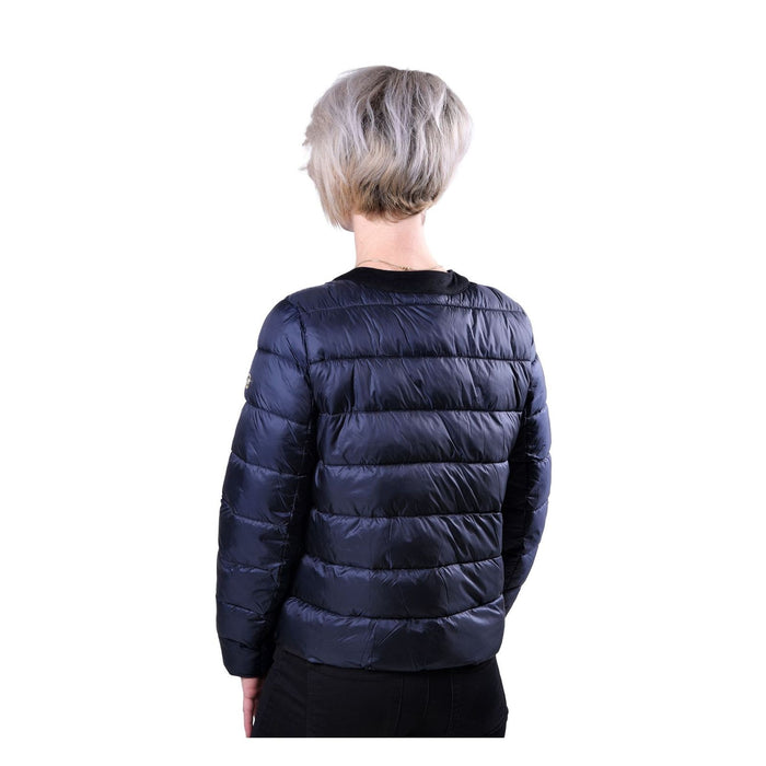 Michael Kors Daunenjacke dunkelblau komprimierbar abgestepptes Nylon Damen L