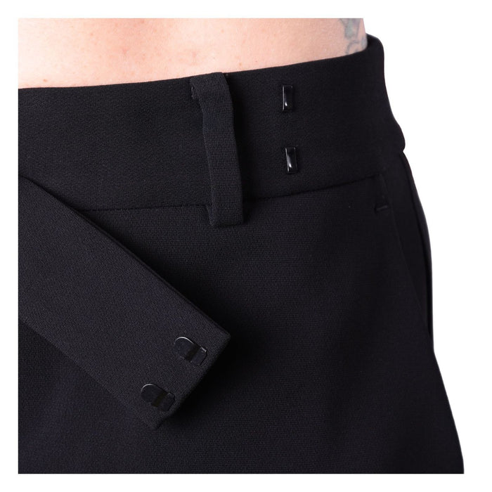 Michael Kors Bundfaltenhose mit geradem Bein schwarz Damen 4