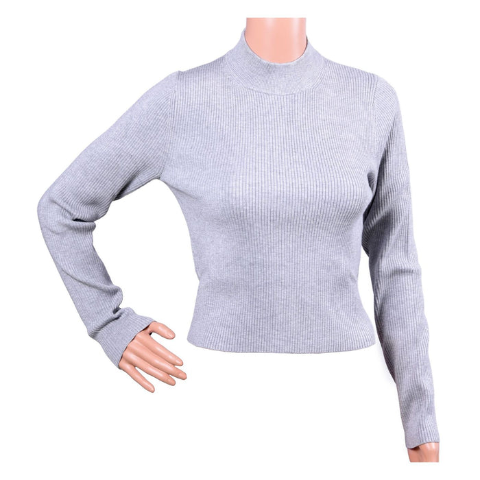 Michael Kors Rollkragen Pullover halb Slim Fit grau Damen S