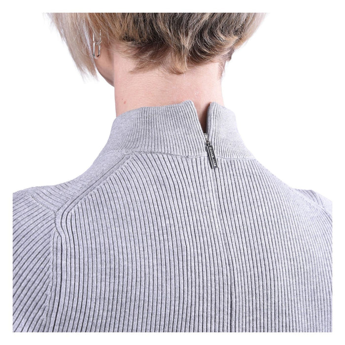 Michael Kors Rollkragen Pullover halb Slim Fit grau Damen M