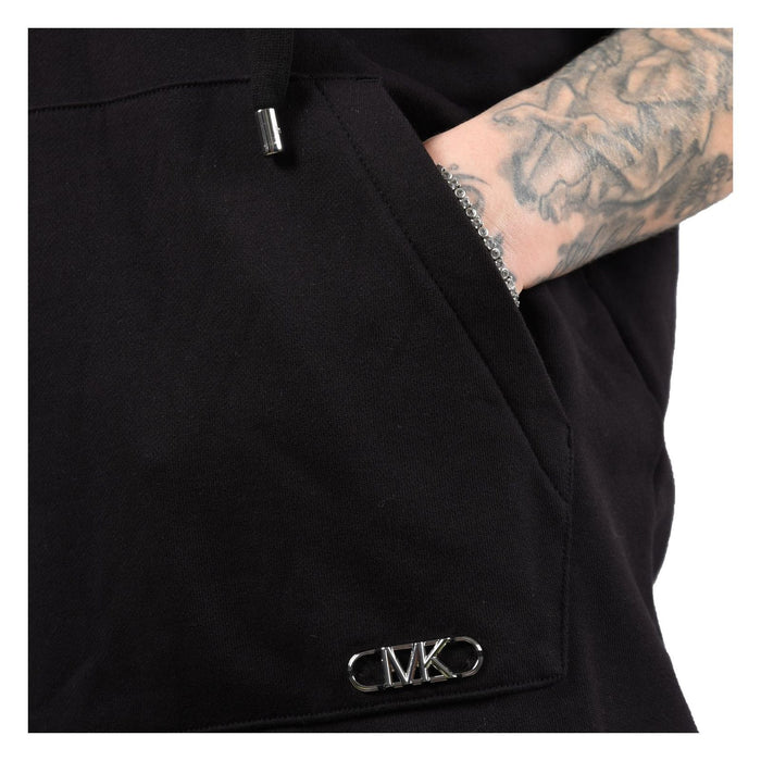 Michael Kors Kapuzenkleid aus Baumwolle schwarz Damen S