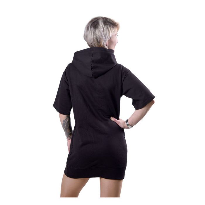 Michael Kors Kapuzenkleid aus Baumwolle schwarz Damen L