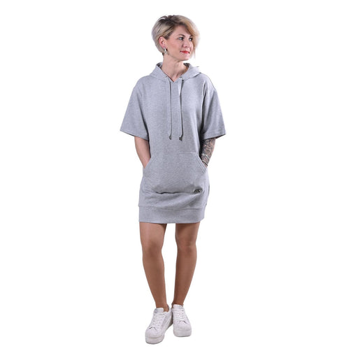 Produktbild Minikleid - Michael Kors Kapuzenkleid aus Baumwolle grau Damen XS