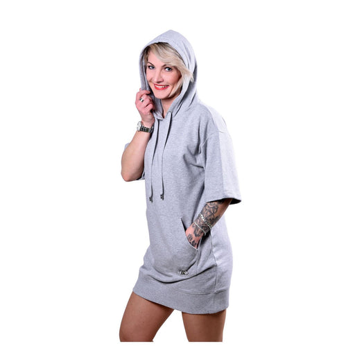 Produktbild Minikleid - Michael Kors Kapuzenkleid aus Baumwolle grau Damen S