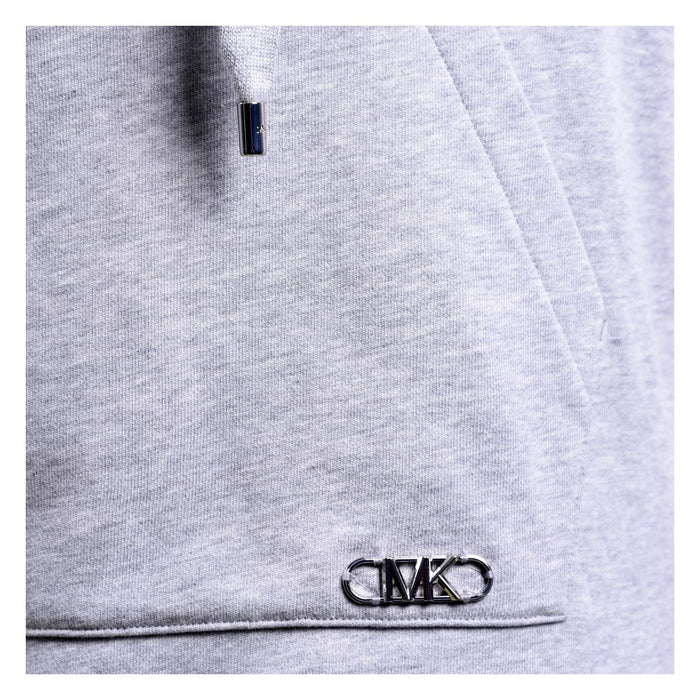 Michael Kors Kapuzenkleid aus Baumwolle grau Damen XS