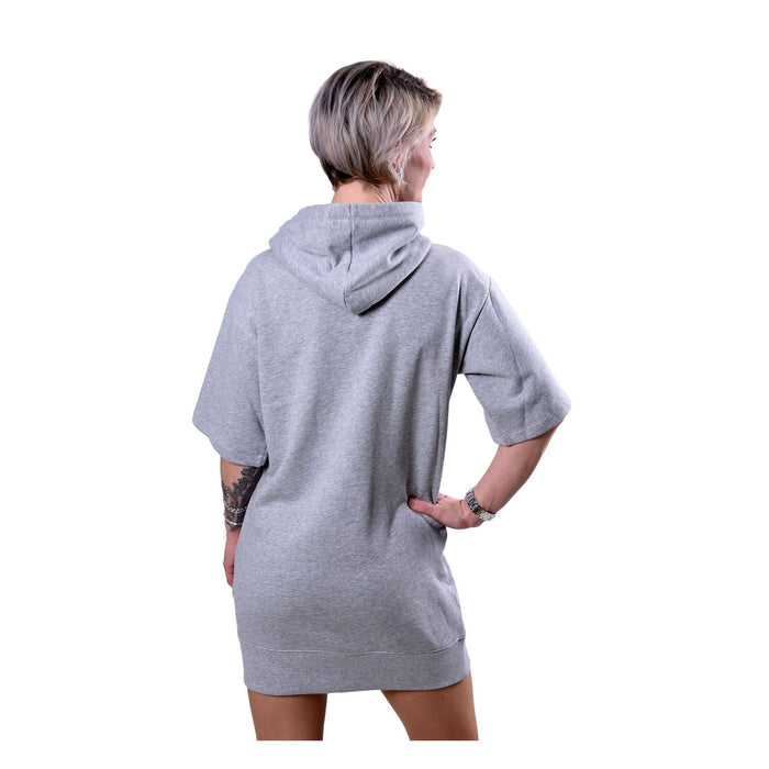 Michael Kors Kapuzenkleid aus Baumwolle grau Damen M