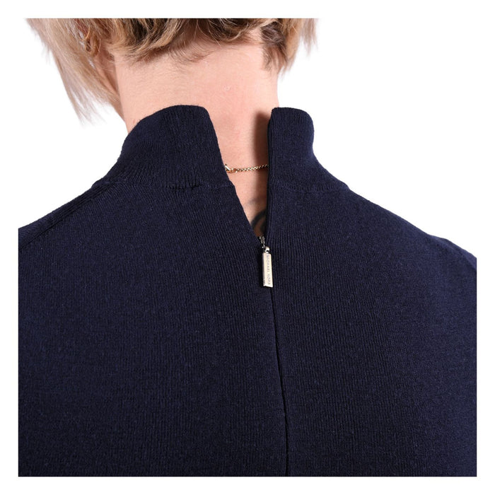 Michael Kors Strickkleid glatt blau Damen  S