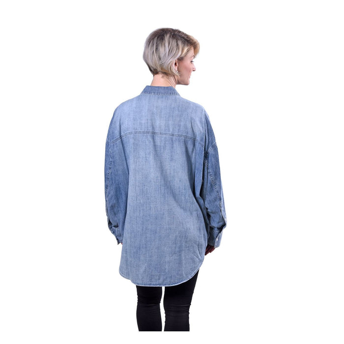 Michael Kors Oversize-Hemd aus Chambray jeans Unisex Erwachsene S