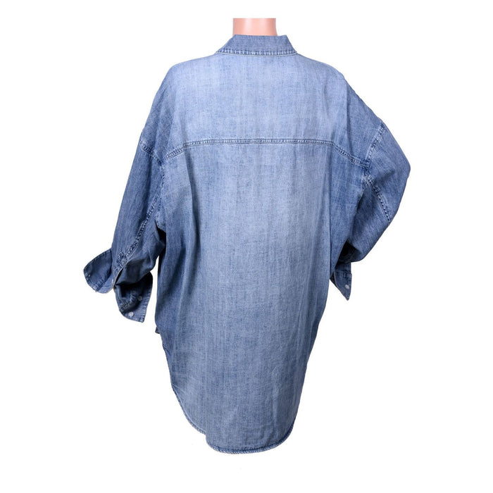 Michael Kors Oversize-Hemd aus Chambray jeans Unisex Erwachsene M