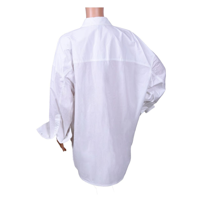 Michael Kors Oversize-Hemd aus Baumwoll-Popeline mit Stretch Unisex Erwachsene weiss L