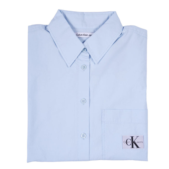 Calvin Klein Jeans Damen-Hemd Woven Relaxed Shirt Keepsake Blue S