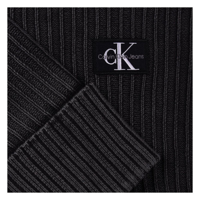 Calvin Klein Strickpullover mit Label-Patch black Damen M