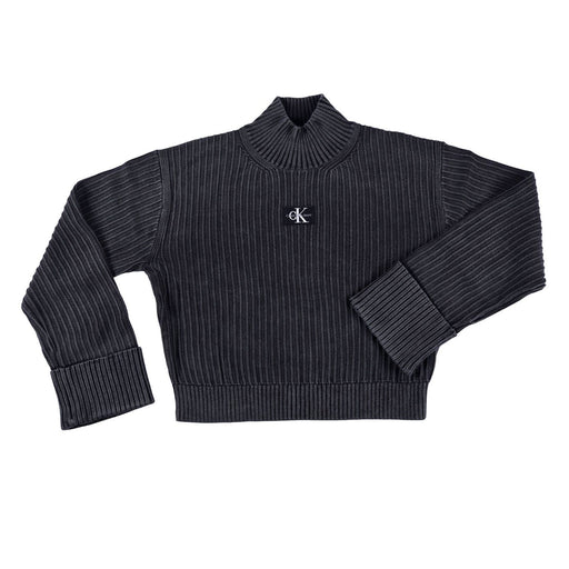 Produktbild Strickpullover - Calvin Klein Strickpullover mit Label-Patch black Damen L