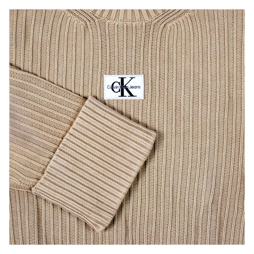 Produktbild Strickpullover - Calvin Klein Strickpullover mit Label-Patch sand Damen XS