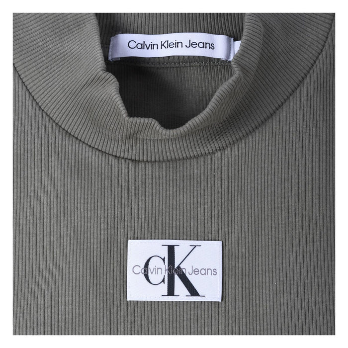 Calvin Klein Kleid für den Alltag Grün Slim Fit Damen S