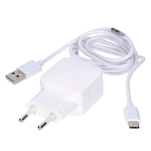 Produktbild USB-Ladegerät - Bigben USB-C Ladegerät 2.4A weiss 1m Kabel