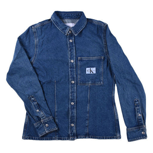 Produktbild Jeansbluse - Calvin Klein Jeansbluse mit Brusttasche jeansblau Damen S