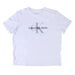 Calvin Klein Jeans Short Sleeve Crewneck Damen T-Shirt Monologo Weiß M