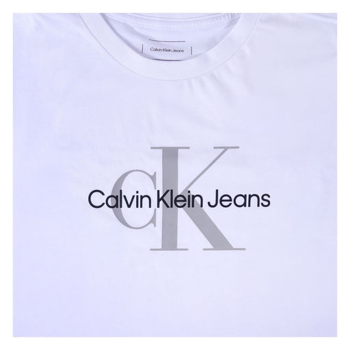 Produktbild T-Shirt - Calvin Klein Jeans Short Sleeve Crewneck Damen T-Shirt Monologo Weiß L