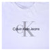 Calvin Klein Jeans Short Sleeve Crewneck Damen T-Shirt Monologo Weiß M